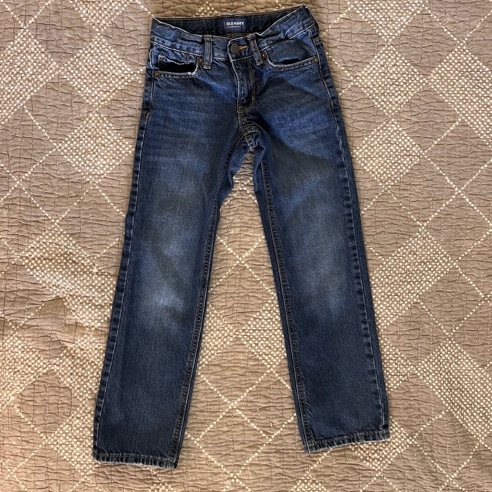 Old Navy Boys Straight Slim Cut Size 8 Jeans